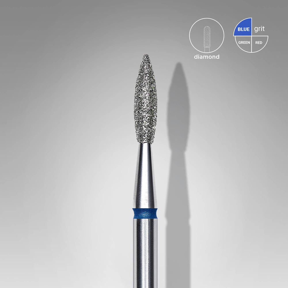 EXPERT Diametro 2,1 mm Punta Diamantata a Fiamma Appuntita