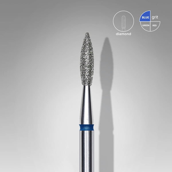 EXPERT Diametro 2,1 mm Punta Diamantata a Fiamma Appuntita