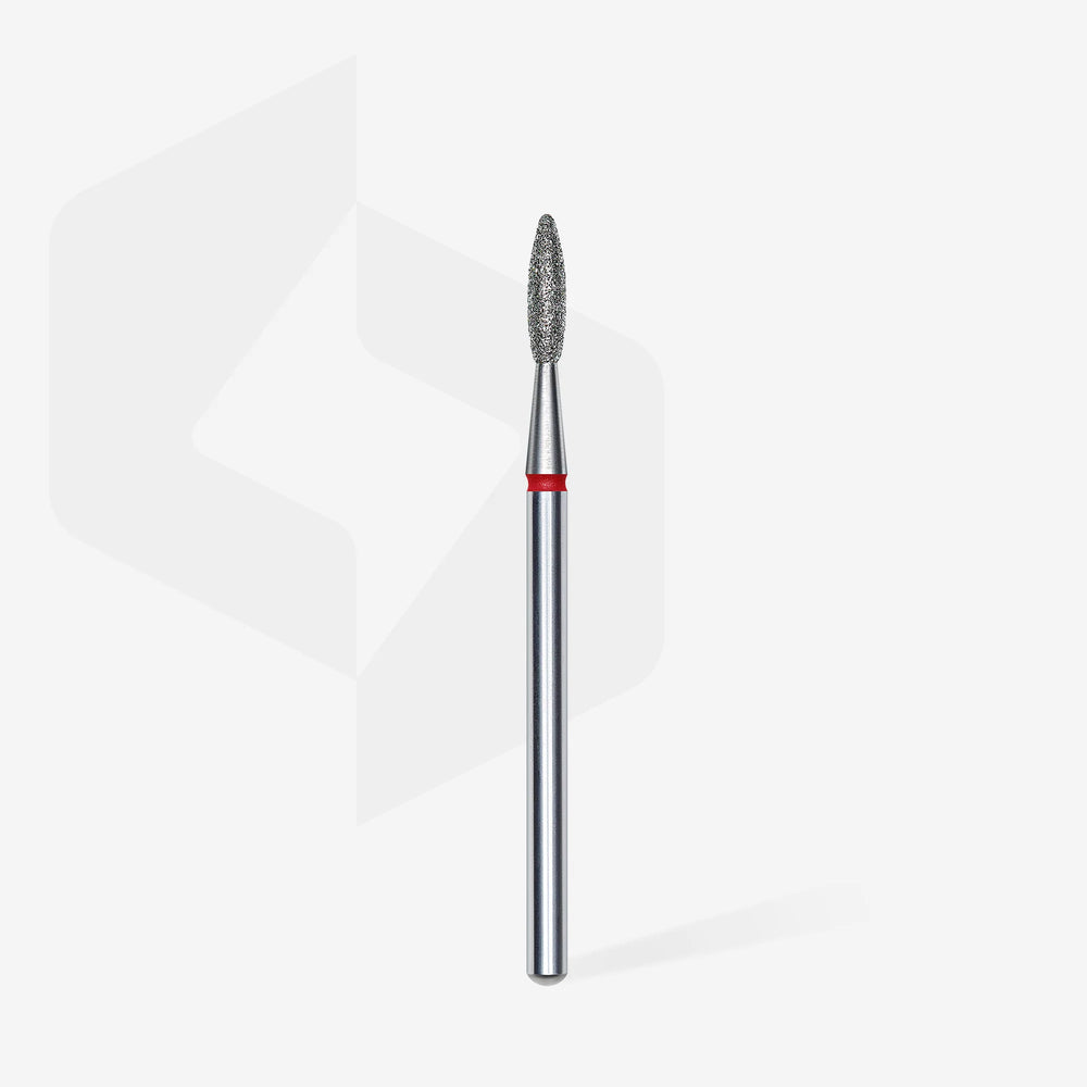 Punta diamantata Fiamma, rosso, diametro 2.1 mm – lunghezza punta 8 mm